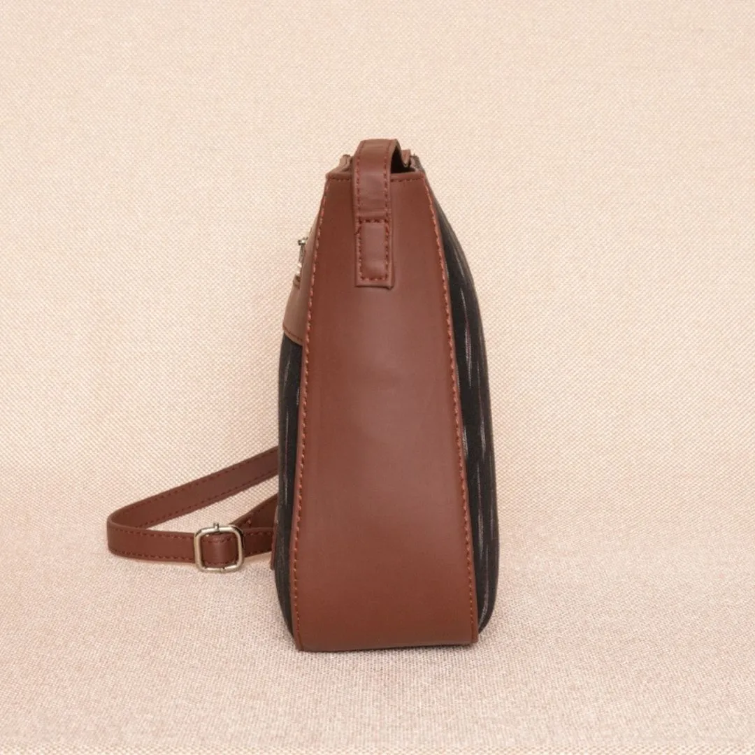 African Art U-Shaped Sling Bag