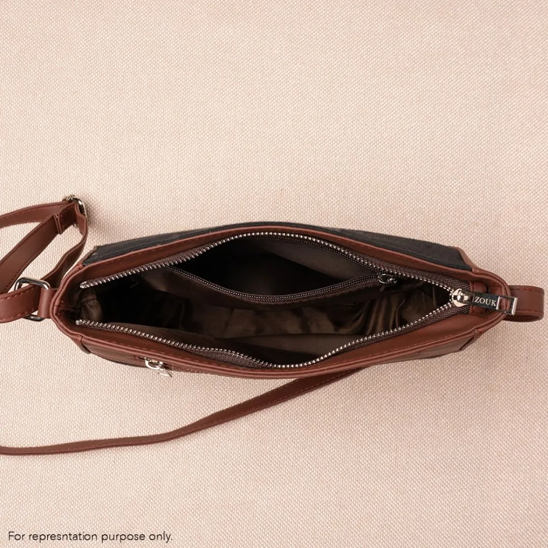 African Art U-Shaped Sling Bag