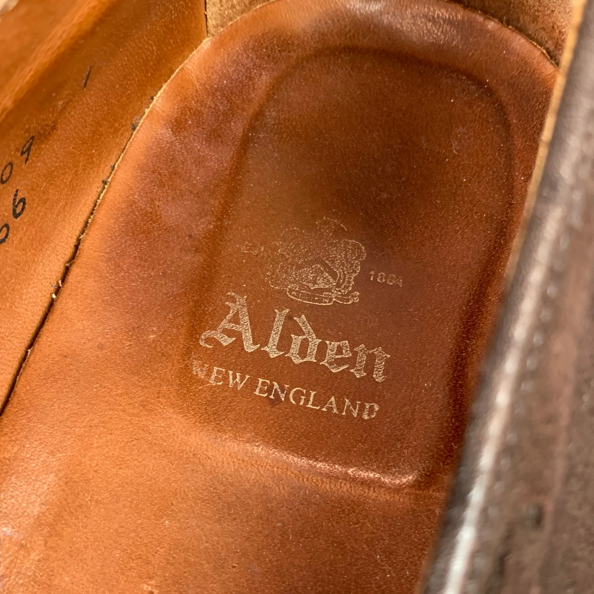 ALDEN 666 Size 15 Brown Suede Leather Slip On Tassel Loafers