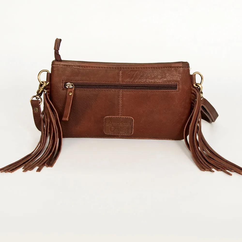 American Darling Small Crossbody Hand Tooled Saddle Blanket Genuine Leather Women Bag Western Handbag Purse