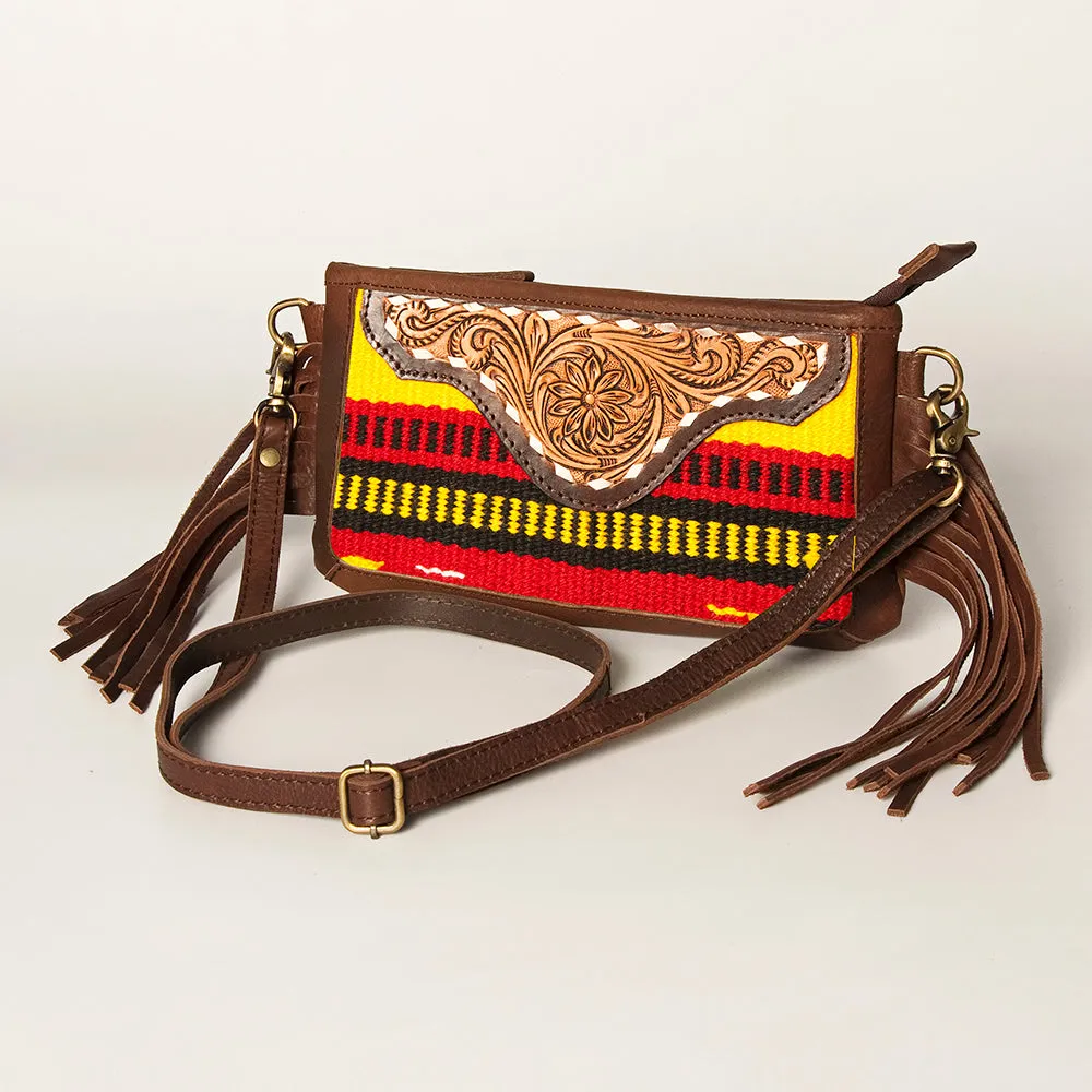 American Darling Small Crossbody Hand Tooled Saddle Blanket Genuine Leather Women Bag Western Handbag Purse