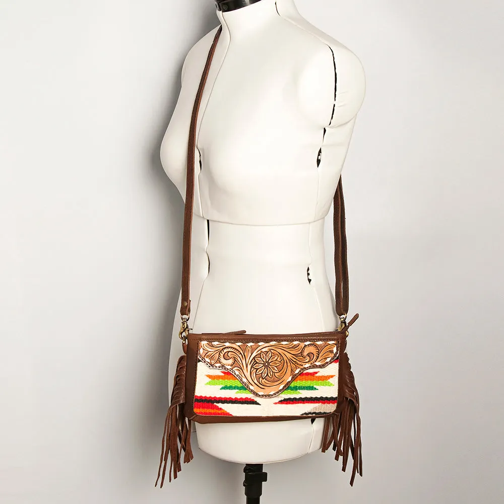 American Darling Small Crossbody Hand Tooled Saddle Blanket Genuine Leather Women Bag Western Handbag Purse