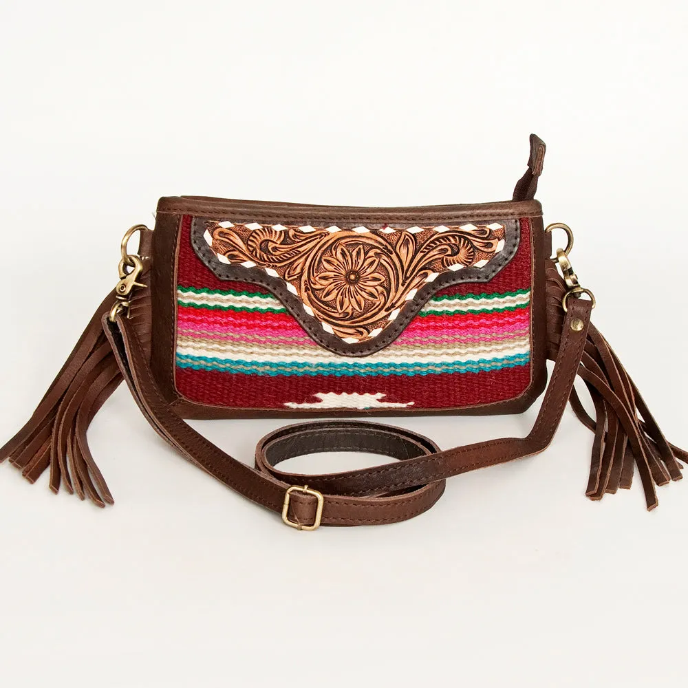 American Darling Small Crossbody Hand Tooled Saddle Blanket Genuine Leather Women Bag Western Handbag Purse