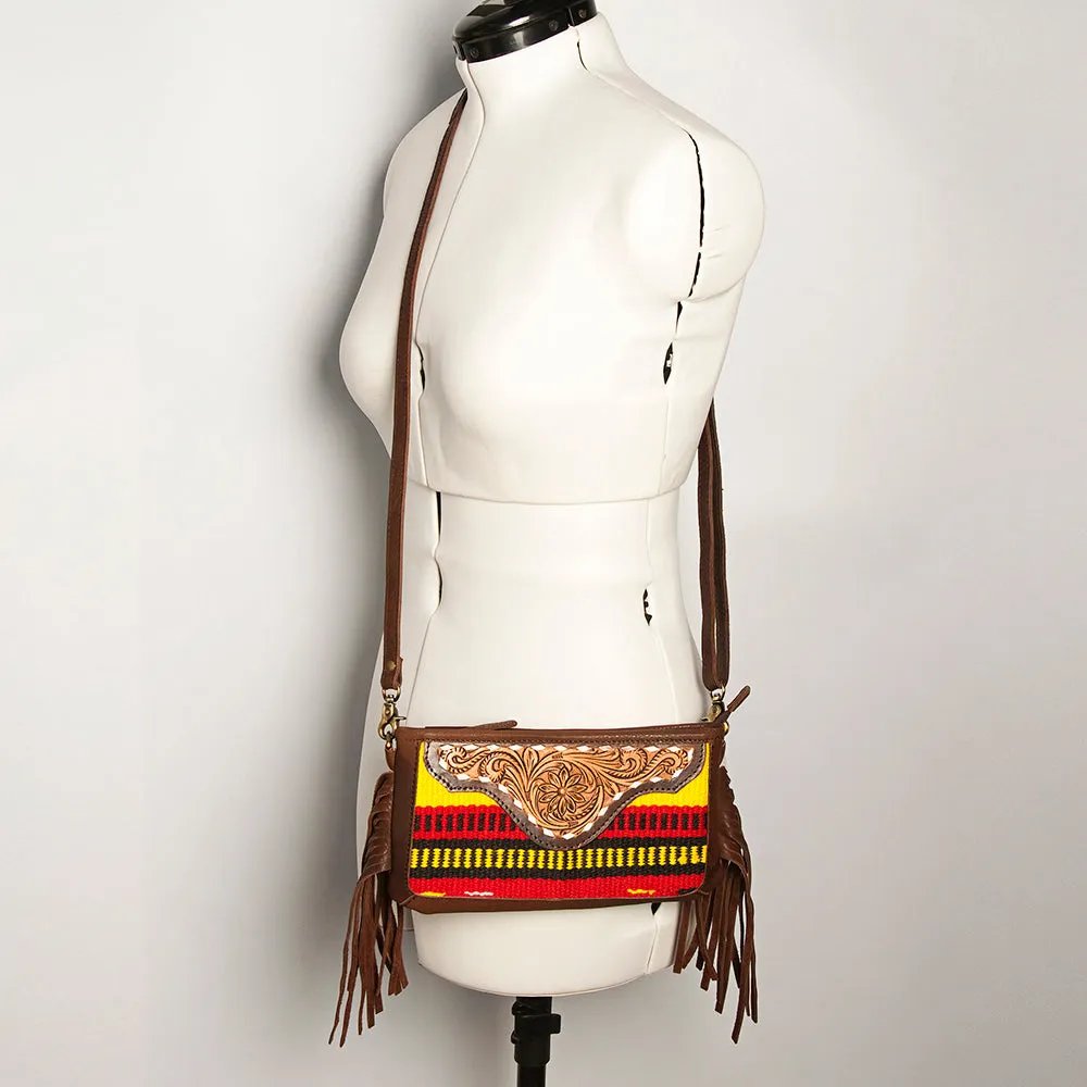 American Darling Small Crossbody Hand Tooled Saddle Blanket Genuine Leather Women Bag Western Handbag Purse
