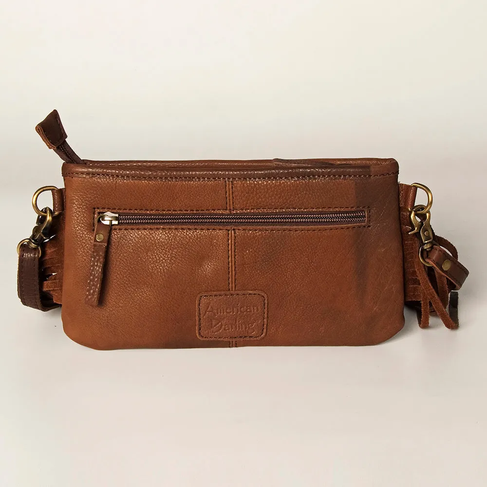 American Darling Small Crossbody Hand Tooled Saddle Blanket Genuine Leather Women Bag Western Handbag Purse