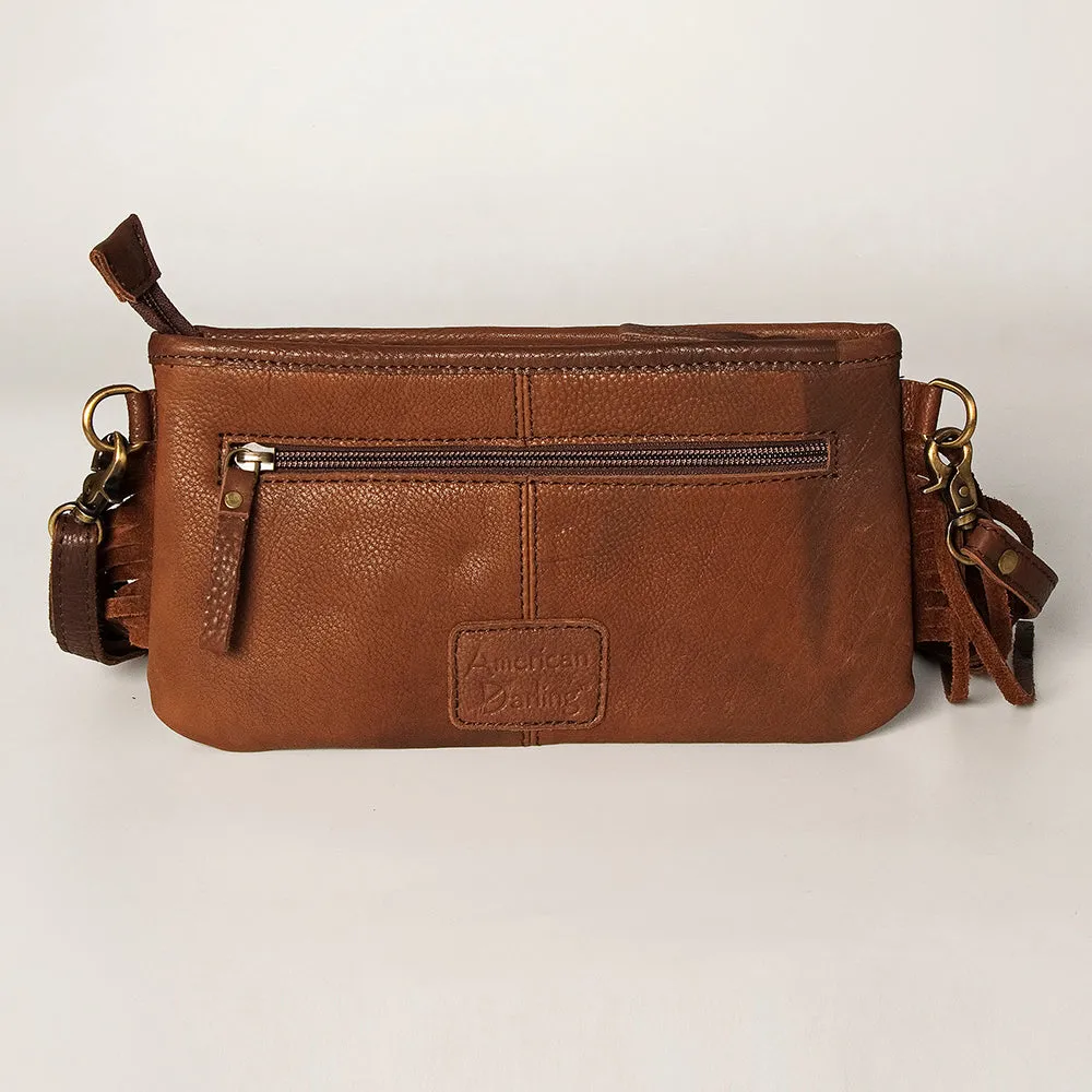 American Darling Small Crossbody Hand Tooled Saddle Blanket Genuine Leather Women Bag Western Handbag Purse