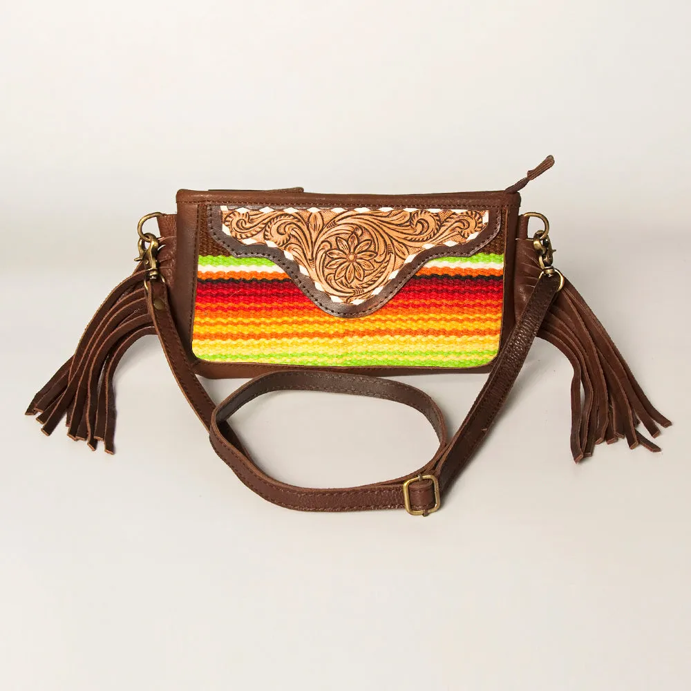 American Darling Small Crossbody Hand Tooled Saddle Blanket Genuine Leather Women Bag Western Handbag Purse