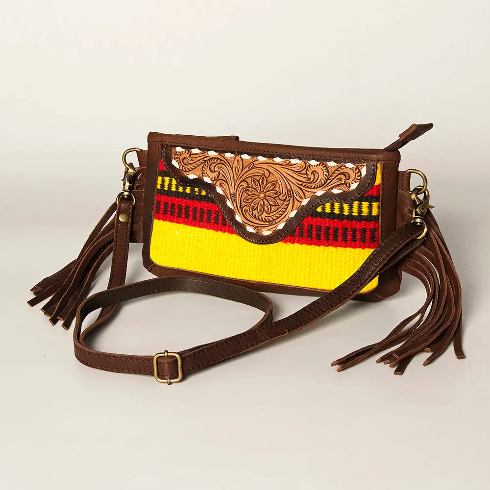 American Darling Small Crossbody Hand Tooled Saddle Blanket Genuine Leather Women Bag Western Handbag Purse