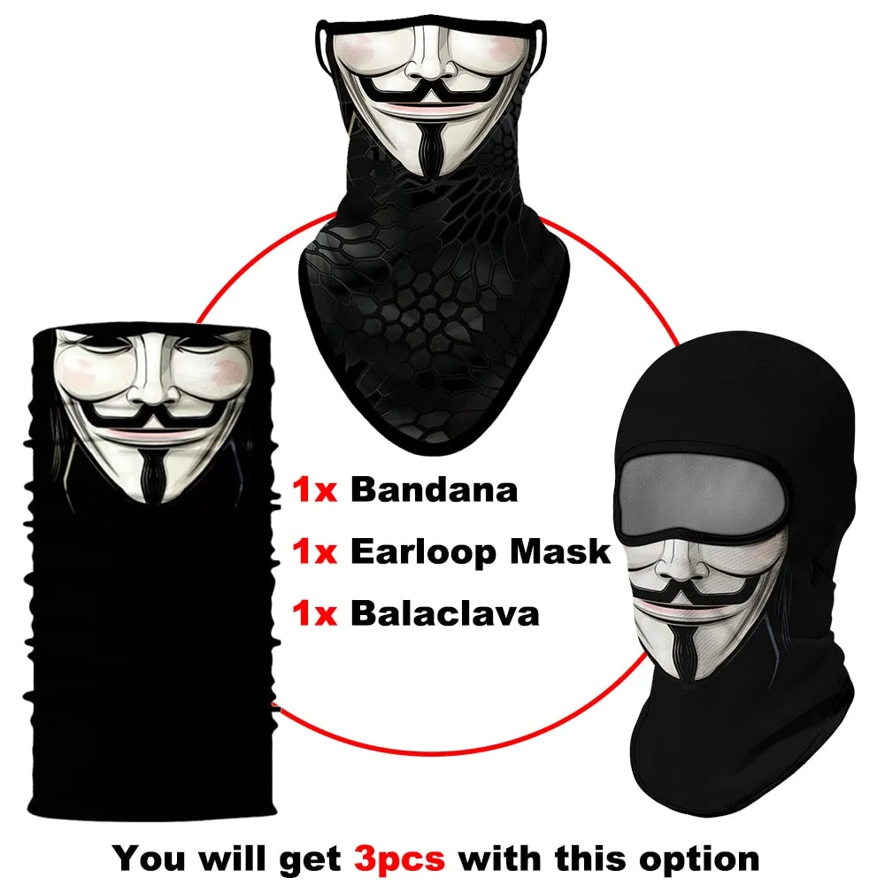 Anonymous Balaclava, Neck Gaiter or Earloop Mask