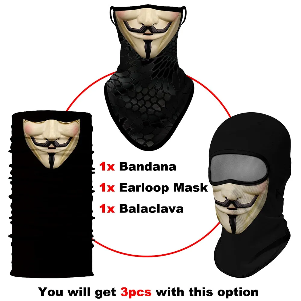 Anonymous Balaclava, Neck Gaiter or Earloop Mask