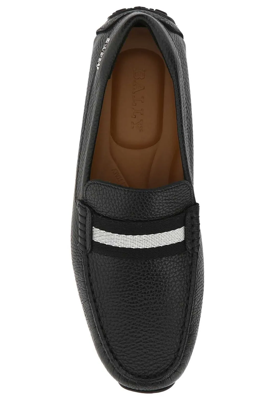 Bally Striped Slip-On Loafers