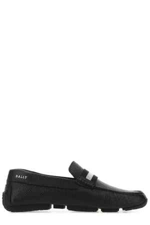 Bally Striped Slip-On Loafers