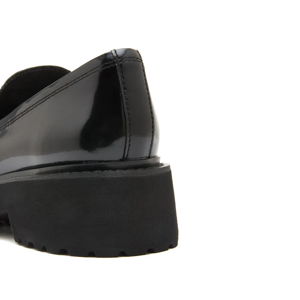 Black Leather Horsebit Loafers