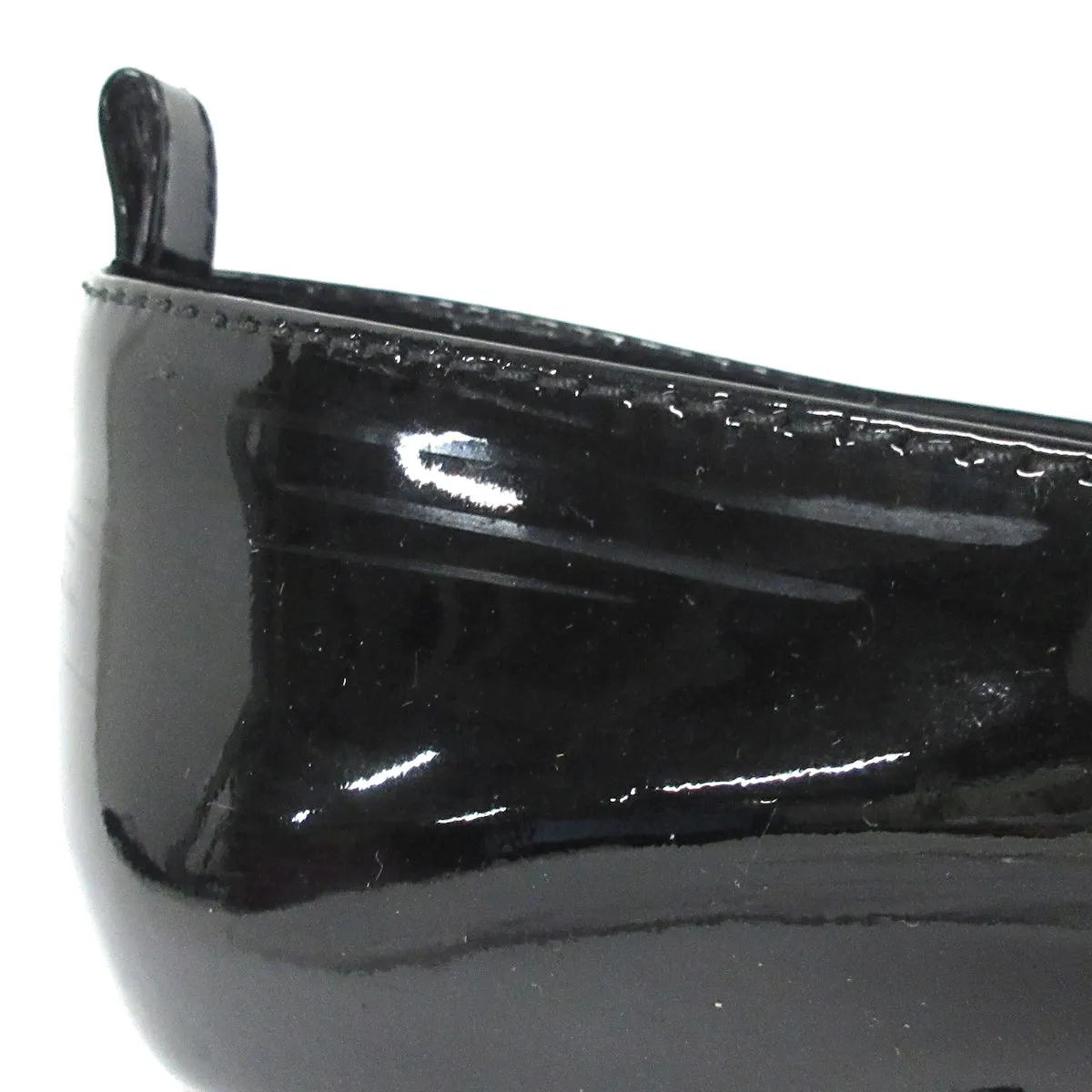 Chanel Black patent pumps