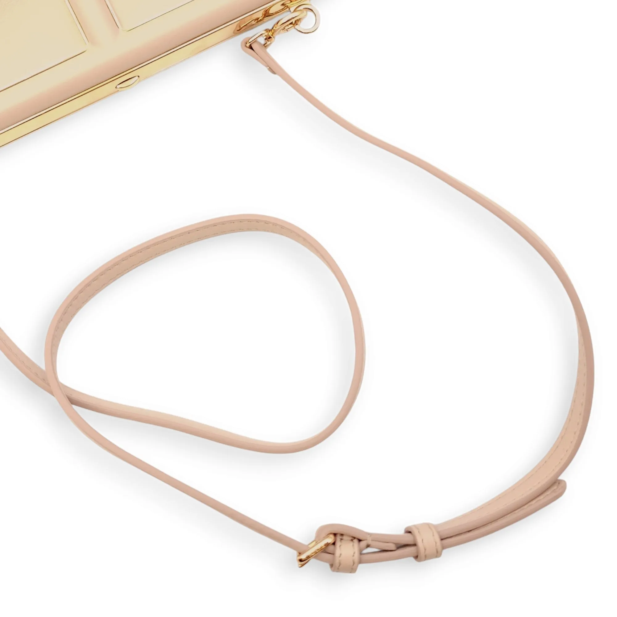 First Bag Small 24x18/11x9cm Beige Crossbody Bag in Nappa, Gold hardware