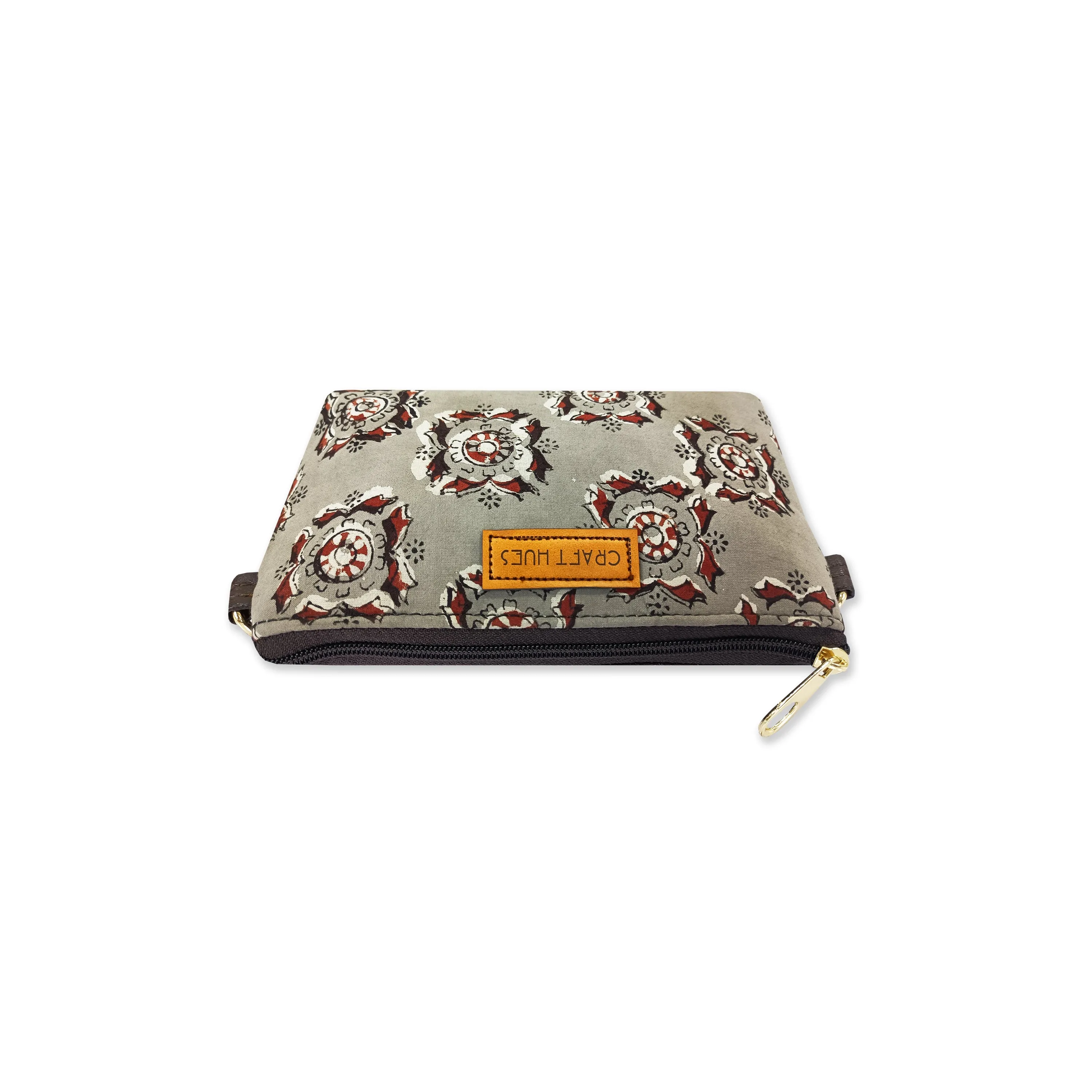Grey Red Mobile Sling Bag