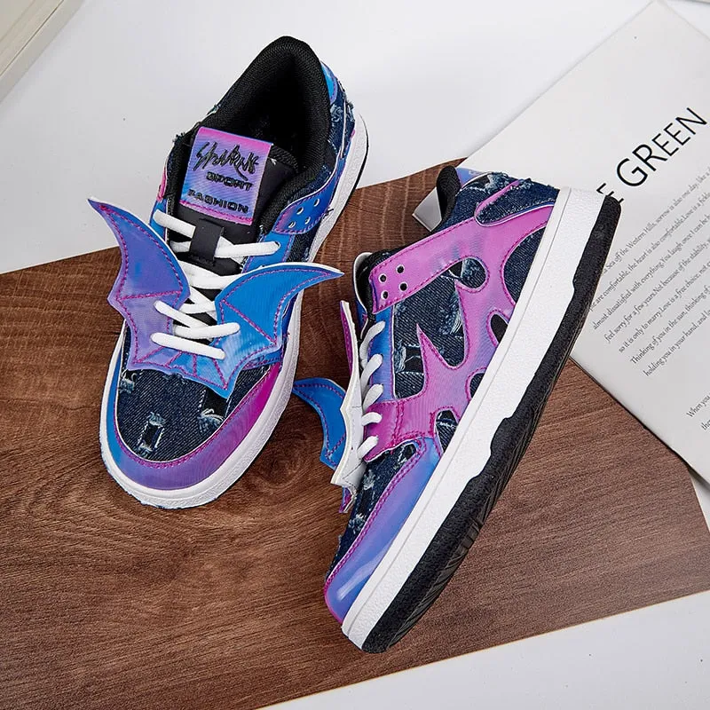 Jinquedai Bat Design Men Shoes Sneakers Zapatillas Mujer Light Flat Shoes Ladies Outdoor Luxury Men Running Shoes Women Shoes