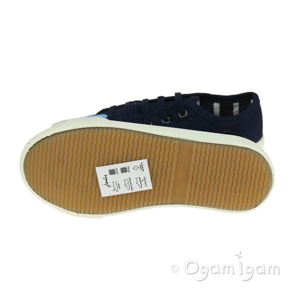 Joules Coast Shark Boys Navy Canvas Shoe