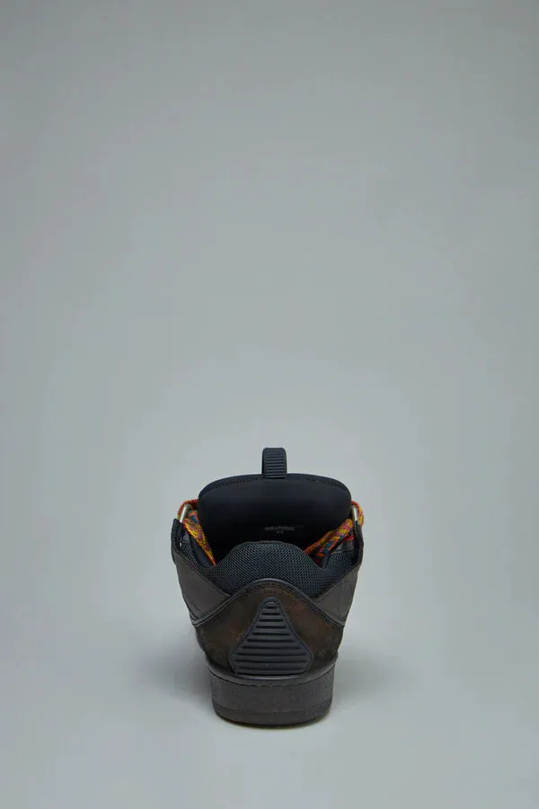 Lanvin Black Curb Leather Sneakers