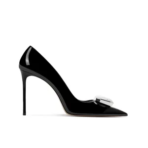 MEKOR Diamante Mid Heel Pumps - 8cm