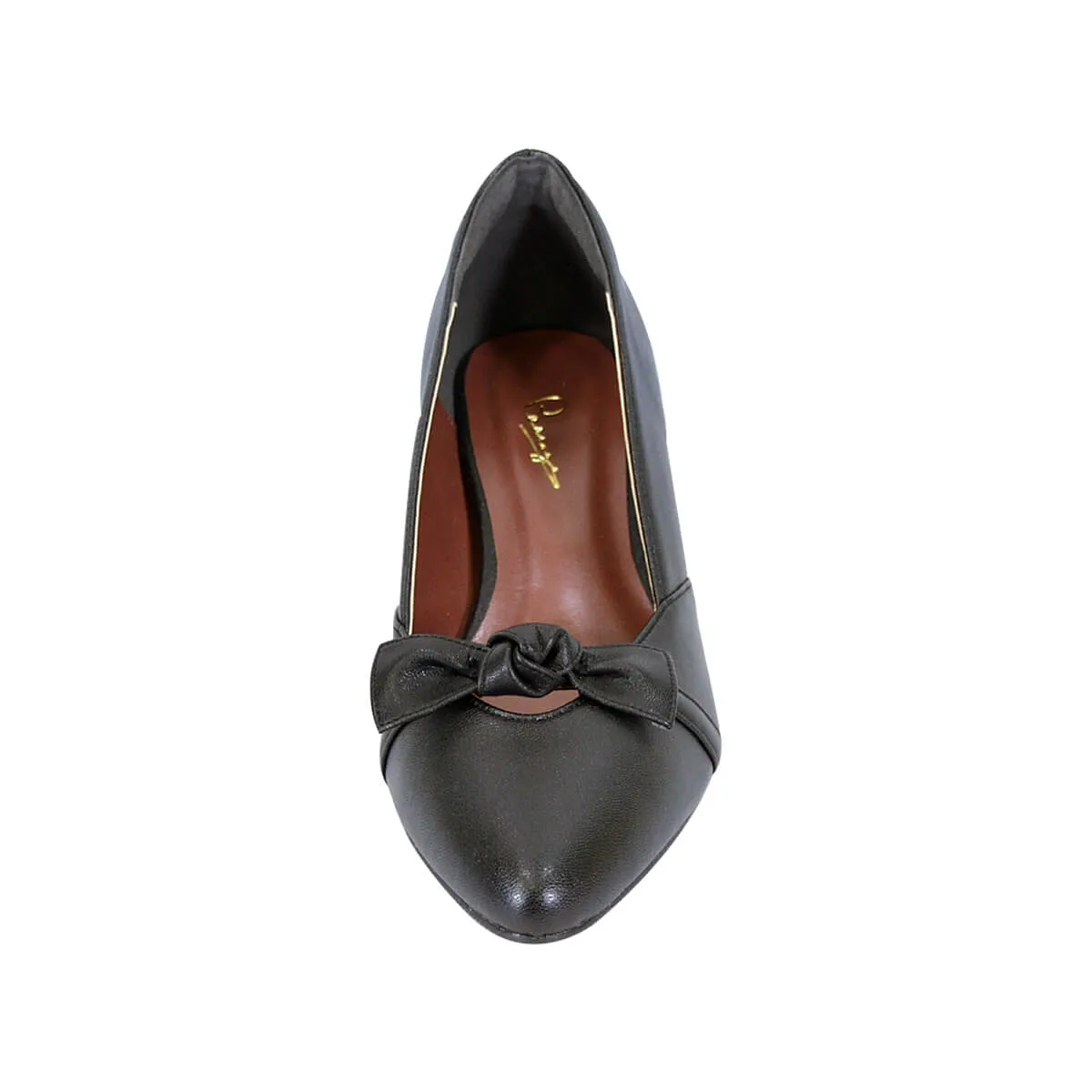 PEERAGE Belle Women's Wide Width Leather Dress Slip-on Pumps