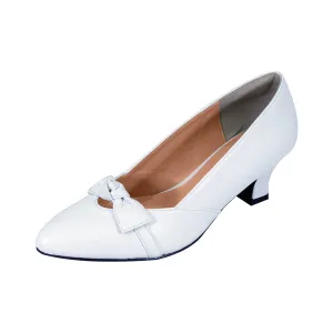 PEERAGE Belle Women's Wide Width Leather Dress Slip-on Pumps