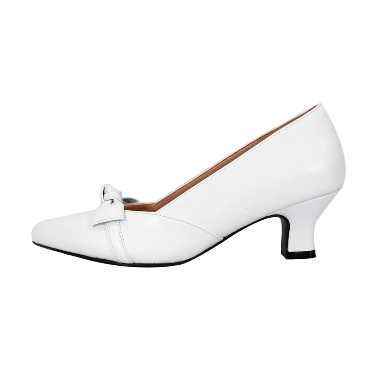 PEERAGE Belle Women's Wide Width Leather Dress Slip-on Pumps