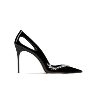 REKIN Diamante Mid Heel Pumps - 6cm
