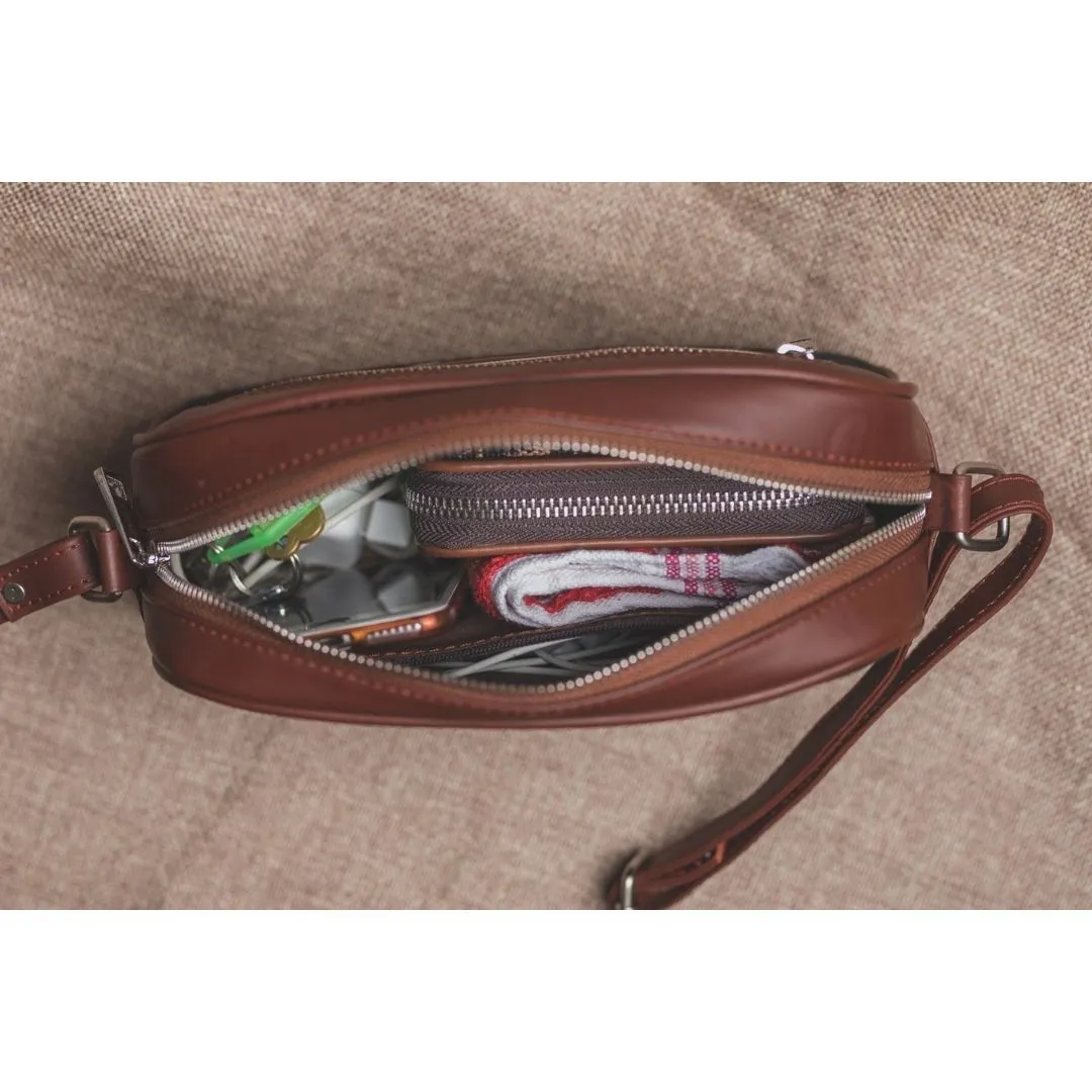 Royal Indian Peacock Motif Sling Bag