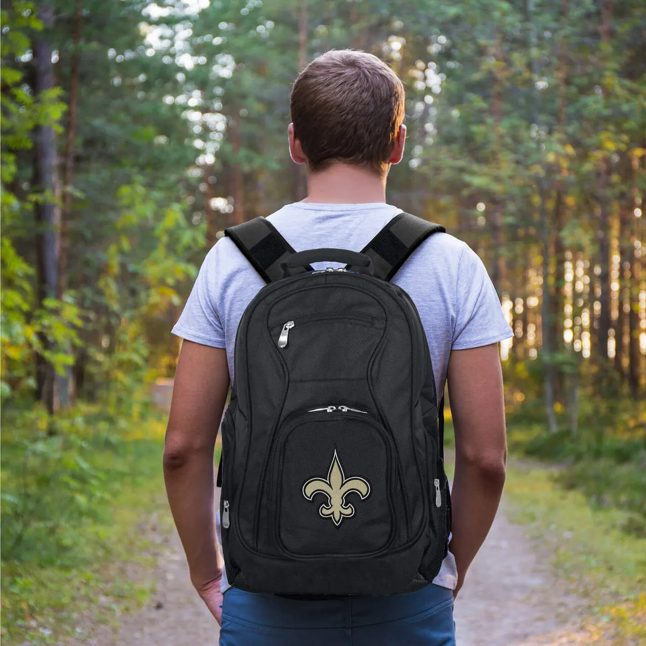 Saints Backpack | New Orleans Saints Laptop Backpack- Black