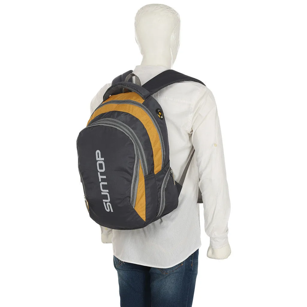 Suntop Neo3 25 L Medium Backpack(Grey and Yellow Checks)