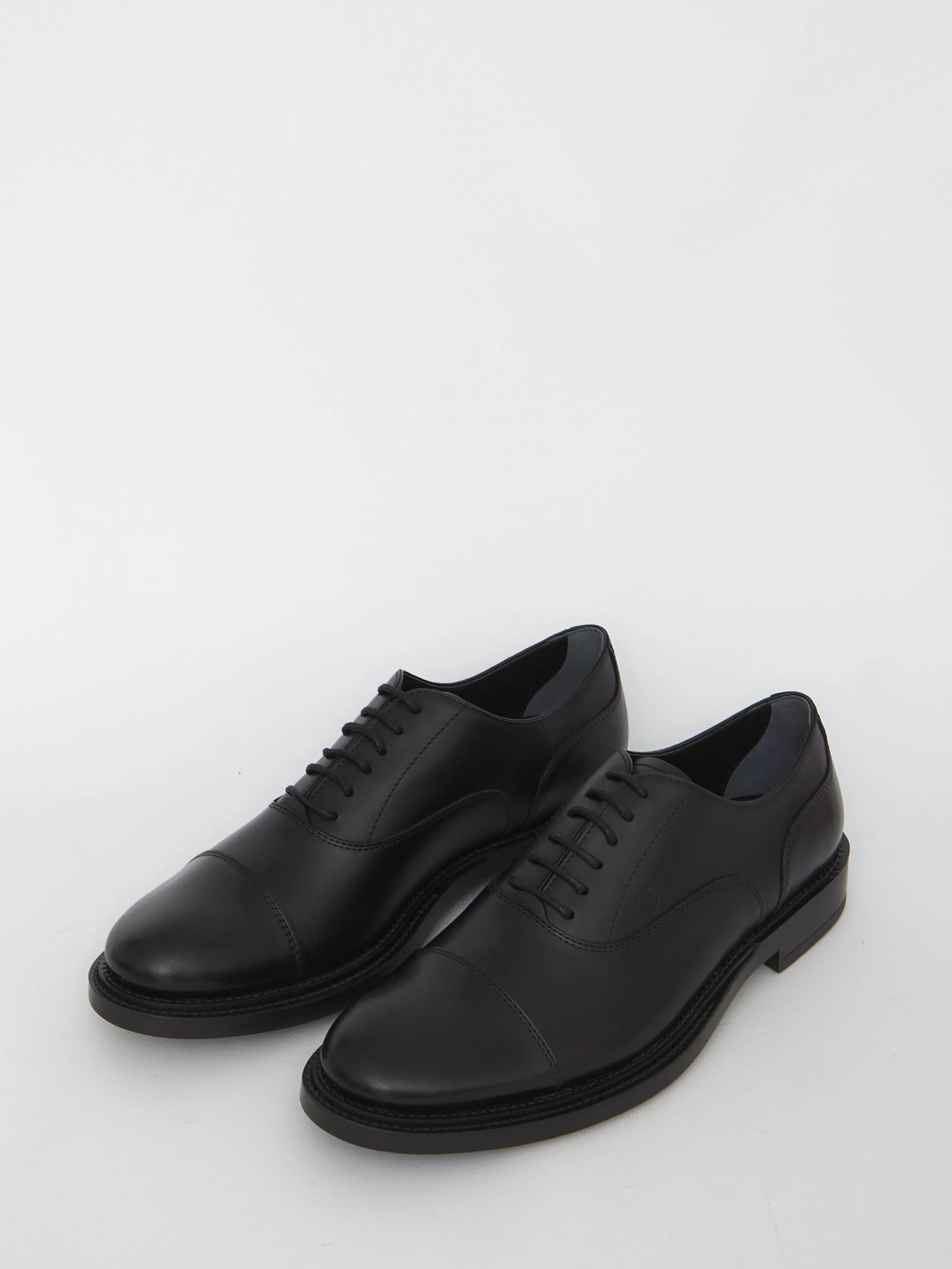Tod's Lace-ups In Black Leather