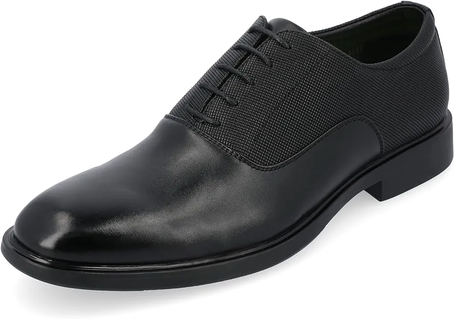 Vance Co. Men's Vincent Plain Toe Oxford  Color Black Size 10M
