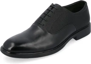Vance Co. Men's Vincent Plain Toe Oxford  Color Black Size 10M