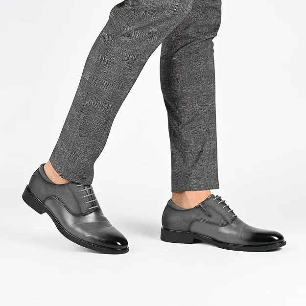 Vance Co. Men's Vincent Plain Toe Oxford  Color Black Size 10M
