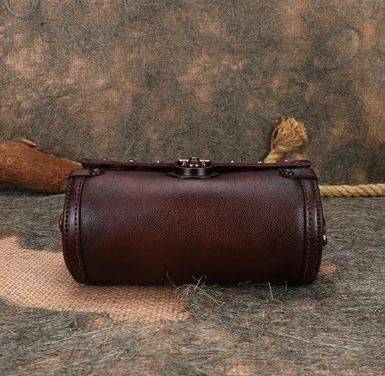 Womens Vintage Cross Body Bag Black Side Bag