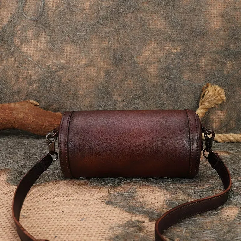 Womens Vintage Cross Body Bag Black Side Bag
