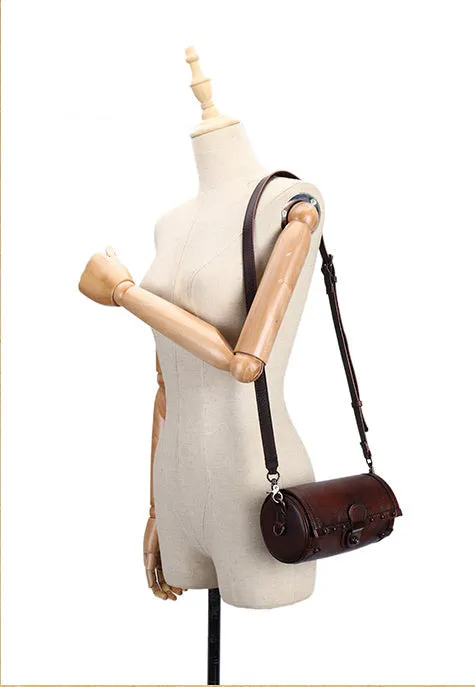 Womens Vintage Cross Body Bag Black Side Bag
