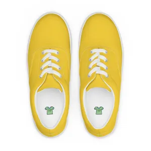 Women’s Warm Yellow lace-up canvas shoes