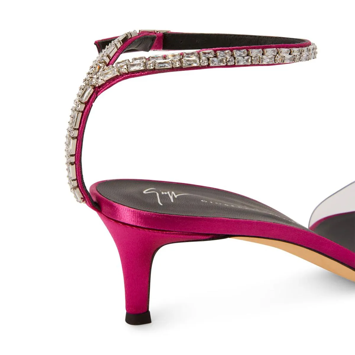 Xenya Crystal Mid Heel Pumps