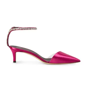 Xenya Crystal Mid Heel Pumps